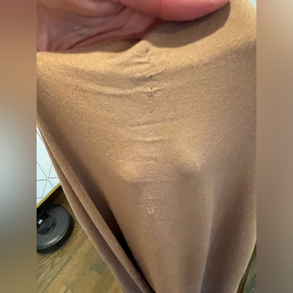 Women’s Brown Stretchy Strapless Bodycon Tube  Full Length Dress W/Slit Size S - Picture 8 of 11